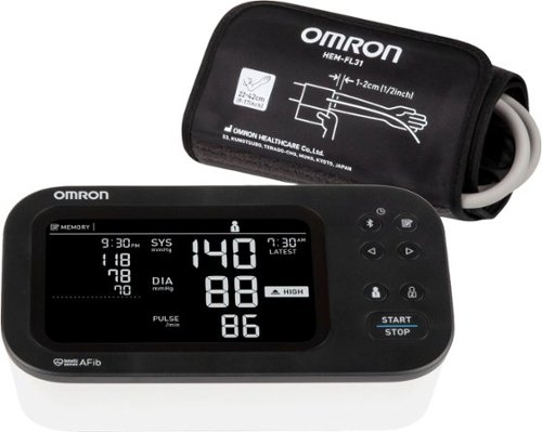 Omron 10 Series Upper Arm Blood Pressure Monitor - Black GLOBAL SHIPPING