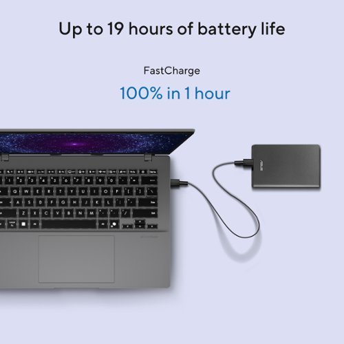 ASUS Vivobook 14 FHD+ Laptop - Copilot+ PC - Snapdragon X with 16GB Memory - 512GB SSD - Cool Silver SHOP ONLINE