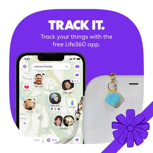 Tile by Life360 Life360 Tile Mate Essentials - Bluetooth Trackers. iOS & Android Compatible. 4-Pack (2 Mates/1 Slim/1 Sticker) - Black GLOBAL SHIPPING