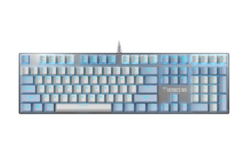 GAMDIAS - GD-HERMES M5 Wired Mechanical Keyboard - Ice Blue-Front_Standard 