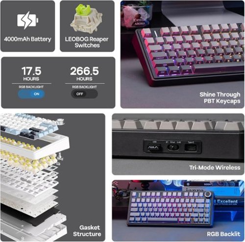 EPOMAKER x Aula F75 Gasket 75% Wireless Hot Swappable Gaming