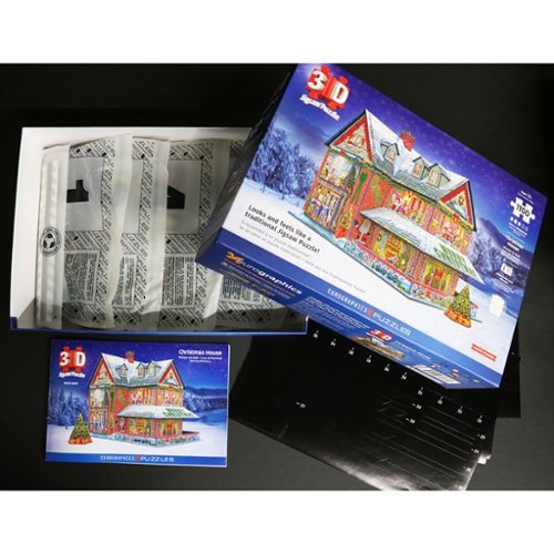Eurographics : 3D Puzzle: Christmas House - 1100 Pieces GLOBAL SHIPPING