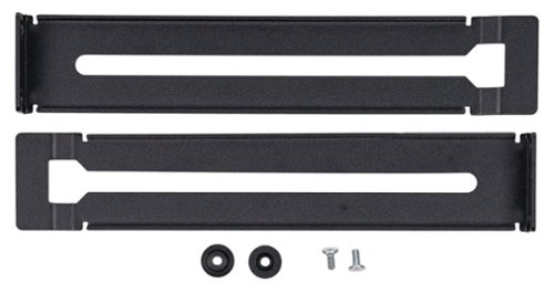 Sonance - REAR SUPPORT RACK RAILS KIT - Rack Rear Support Kit for Half-rack Amps & PowerZone 1004- 1U (Each) - Black