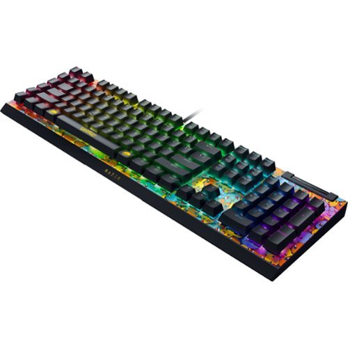 Razer BlackWidow V4 X Full Size Wired Mechanical Green Clicky Switch Gaming Keyboard with Chroma RGB Backlighting - Pokémon Edition BUY ONLINE