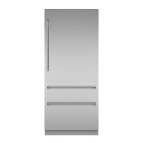 Thermador - Freedom Collection 36 in Wide 18.8 Cu. Ft. Smart Built-in 3-Door Bottom Freezer Refrigerator - Stainless Steel