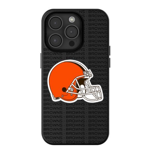 Keyscaper - NFL - Cleveland Browns Primary Logo iPhone Magnetic Bump Case - 16 Pro Max - Black-Front_Standard 
