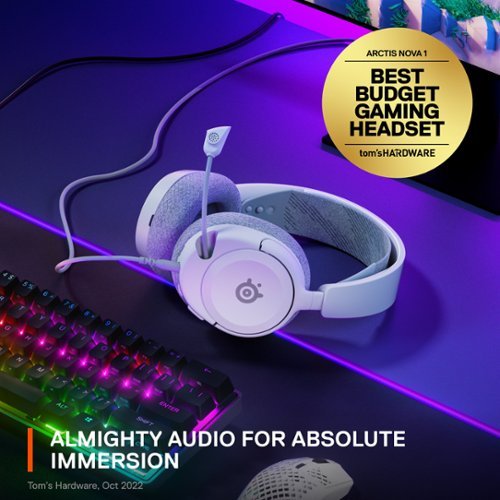 SteelSeries Arctis Nova 1 Wired Gaming Headset for PC, PS5, and PS4 - White GLOBAL SHIPPING