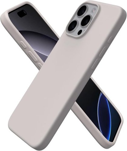 Ornarto - Designed for iPhone 16 Pro Max Case 6.9", Liquid Silicone Full Covered Protective Case - Stone Gray-Front_Standard 
