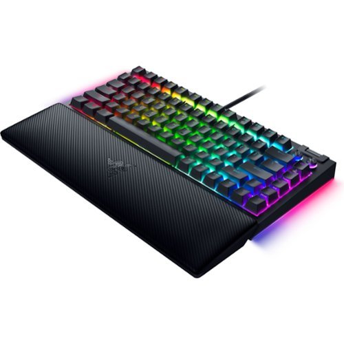 Razer BlackWidow V4 75% Wired Orange Switch Gaming Keyboard with Hot-Swappable Design - Black BUY IN SINGAPORE