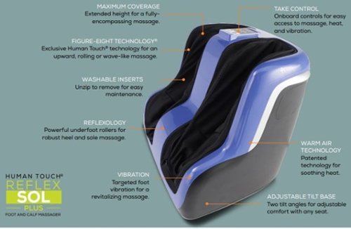 Human Touch SOL PLUS CALF FOOT MASSAGER - Blue BUY IN MIDDLE EAST