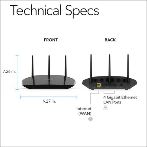 NETGEAR AX1800 Wi-Fi 6 Router - Black BUY ONLINE
