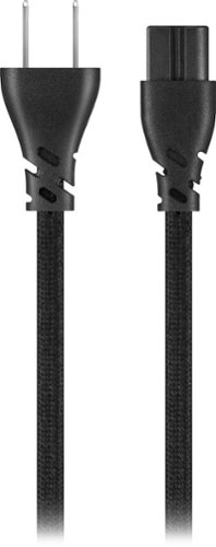 Rocketfish™ 8 ft. Polarized Braided Power Cord - Black BUY ONLINE