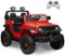 GARVEE - 24V 4WD 2-Seater Ride-On Jeep for Kids, Dual 200W Motors, Remote Control, LED Lights, Bluetooth Music, 7Ah Battery - Red-Front_Standard