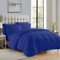 Sweet Home Collection - All Season Reversible Bed-in-A-Bag Solid Color Comforter & Sheet Set, Queen - Royal Blue-Front_Standard