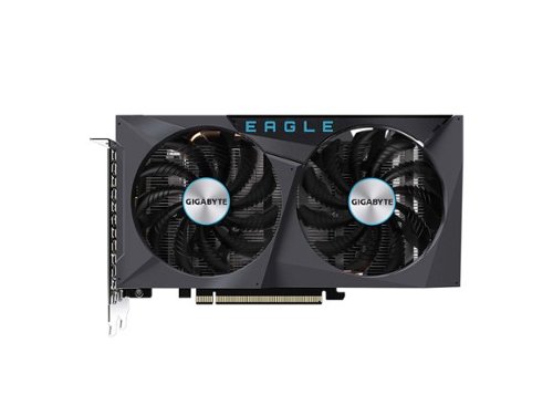 GIGABYTE - NVIDIA GeForce RTX 3050 EAGLE OC 8GB 128-bit GDDR6 Graphics Card with 2x WINDFORCE Fans - Black-Front_Standard 