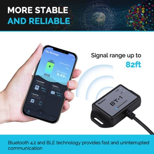 Renogy BT-1 Bluetooth Module - Black GLOBAL SHIPPING