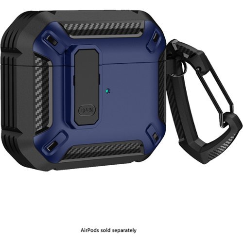SaharaCase Raider Series Heavy-Duty Case for Apple AirPods 4 and AirPods 4 with Active Noise Cancellation - Midnight Blue WORLDWIDE DELIVERY