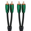 AudioQuest - Evergreen RCA > RCA 6.5' Analog Audio Interconnect Cable with RCA to RCA Connectors - Green on Black-Front_Standard