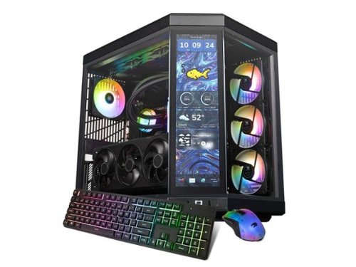 iBUYPOWER - Y70TI Gaming PC - AMD Ryzen 7 9800X3D, RTX 5080 16GB, 32GB DDR5, 2TB SSD, Win 11 - Black-Front_Standard 