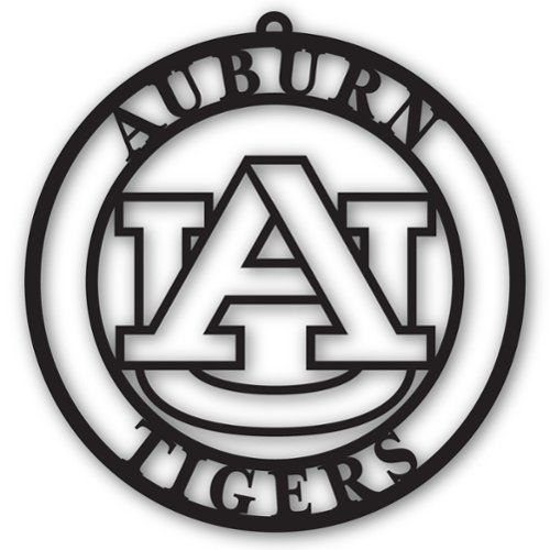Fan Creations - Auburn Tigers 16'' Team Logo Cutout - Black-Front_Standard 