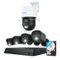 Reolink - 8 - Channel, 4 - Bullet 1 - Pan Tilt Auto Track Camera Indoor/Outdoor 4K 8MP PoE 2TB NVR Security Surveillance System - Black-Front_Standard