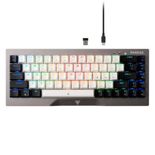 GAMDIAS - Hermes M4 Hybrid 65% Wired Mechanical Gaming Keyboard with RGB Backlighting