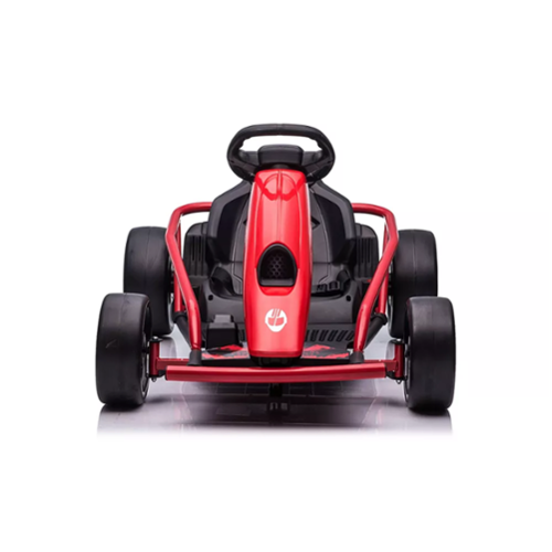 GoTrax - Drift Go Kart Electric Ride On for Kids, Up to 8 MPH, 120 lbs Weight Capacity - Red-Front_Standard 
