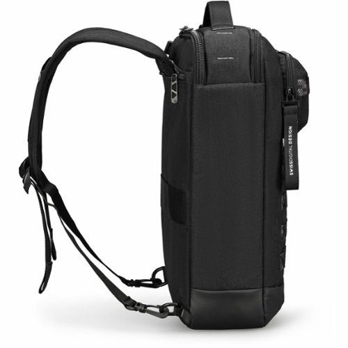 Swissdigital Design BERG Hybrid TSA-Friendly Briefcase With USB Charging Port RFID Protection and Fits Up to 16″ Laptop - Black WORLDWIDE DELIVERY