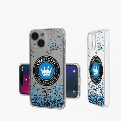 Keyscaper - MLS - Charlotte FC iPhone Confetti Design Clear Case - 13 mini - Multicolor-Front_Standard 