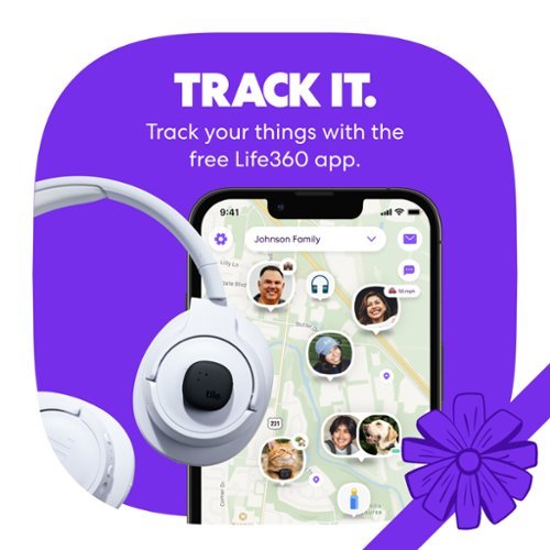 Tile by Life360 Life360 Tile Sticker Small Bluetooth Tracker, Remote & Item Locator. iOS & Android Compatible. 1-Pack - Black GLOBAL SHIPPING