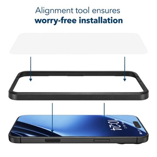 Insignia™ Anti-Reflective Glass Screen Protector for iPhone 16 and iPhone 15 (3-Pack) - Clear SHOP ONLINE