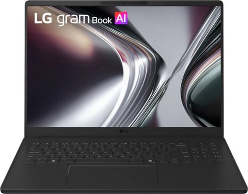 LG - gram Book 16" 120Hz Touch-Screen Laptop WUXGA AMD Ryzen AI 7 450 Processor with 16GB RAM - 1TB SSD - Titan Black