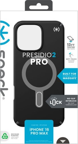 Speck Presidio2 Pro ClickLock Case with MagSafe for Apple iPhone 16 Pro Max - Black BUY IN AUSTRALIA