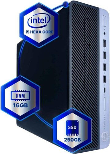 HP - Refurbished Excellent - ProDesk 600G4 SFF Desktop PC, Intel Core i5-8500 3.2 up to 4.1GHz, 16GB DDR4 RAM, 250GB SSD, WiFi, Windows 11 Pro - Black-Front_Standard 