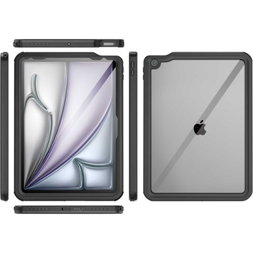 SaharaCase Oasis Series Water-Resistant Case for Apple iPad Air 11'' M3/M2 and iPad Air 10.9'' (4th and 5th Gen) - Clear/Black HOW TO BUY