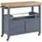 Click Decor - Anson Kitchen Cart - Gray-Angle_Standard