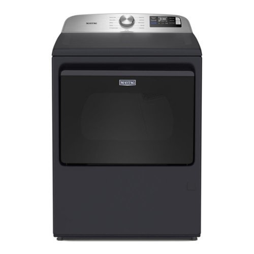 Maytag - 7.4 Cu. Ft. Smart Gas Dryer with Extra Power and Advanced Moisture Sensing - Midnight Steel
