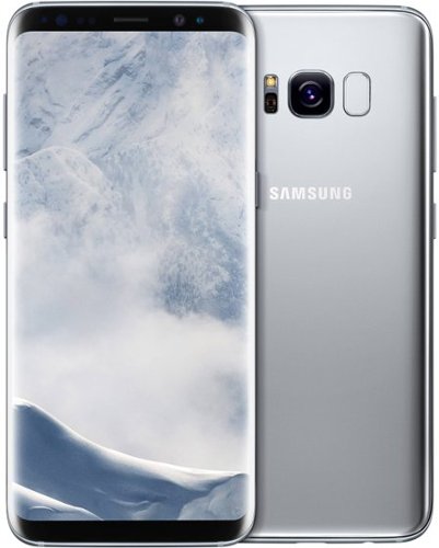 Samsung - Pre-Owned Galaxy S8 4G LTE 64GB (Unlocked) - Arctic Silver-Front_Standard 
