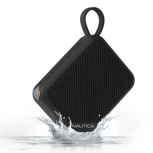 Nautica - Nayman SP500 Portable Bluetooth Speaker, 12W Sound, Waterproof, 9H Playtime, Shower, Outdoor - Black-Front_Standard 