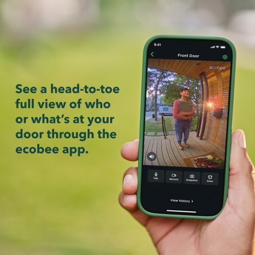 ecobee Smart Video Doorbell - Wired with Advanced Person and Package Detection - Black WHERE TO BUY