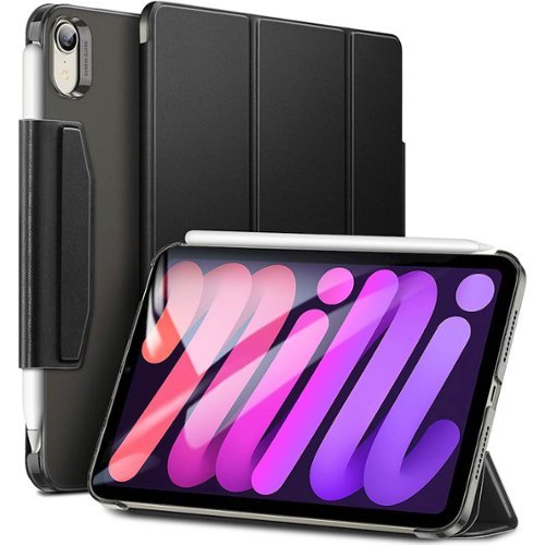 SaharaCase ESR Folio Case for Apple iPad mini (A17 Pro) and Apple iPad mini (6th Generation 2021) - Black GLOBAL SHIPPING