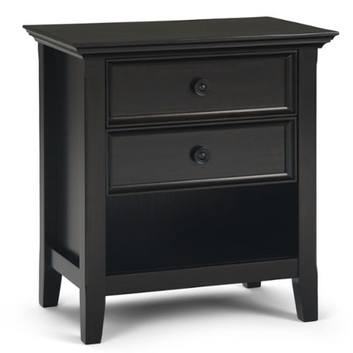 Simpli Home - Amherst Bedside Table - Hickory Brown-Front_Standard 