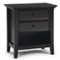 Simpli Home - Amherst Bedside Table - Hickory Brown-Front_Standard