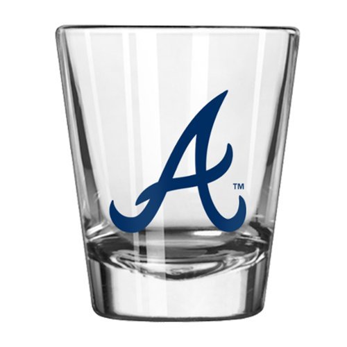 Logo Brands - Atlanta Braves 2oz. Game Day Shot Glass - Multicolor-Front_Standard 