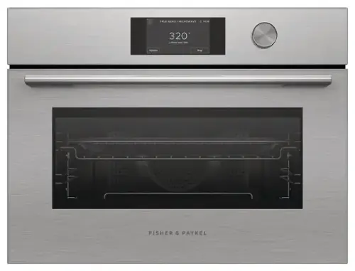 TRUE AERO MICROWAVE I 19:30 320° F  
Power level 35%  
Options Stop  
FISHER & PAYKEL