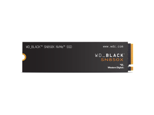 SanDisk - WD_BLACK 4TB SN850X NVMe Internal Gaming SSD Solid State Drive - Gen4 PCIe, M.2 2280, Up to 7,300 MB/s - WDS400T2X0E-Front_Standard 