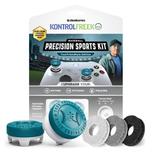 KontrolFreek - YourFriendKyle Edition Baseball Precision Sports Kit for Xbox One and Xbox Series X/S - Teal/White - image 2