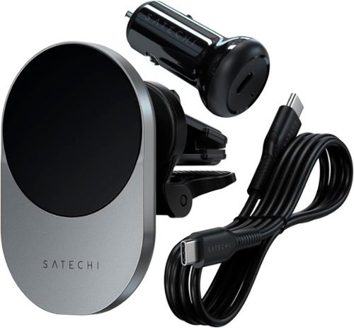 Satechi Wireless Qi2 Car Charger for iPhone - Space Gray BUY IN EUROPE