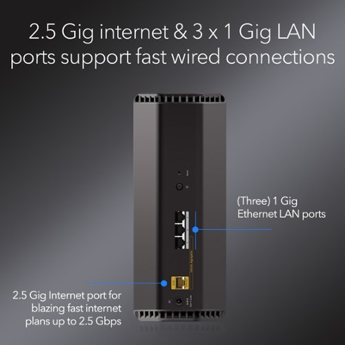 NETGEAR Nighthawk BE5000 Dual-Band Wi-Fi 7 Router - Black WHERE TO BUY