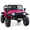 Gymax - 24V Ride On Car for Kids Battery Powered Electric Vehicle w/ Parent Remote Control - Pink-Front_Standard